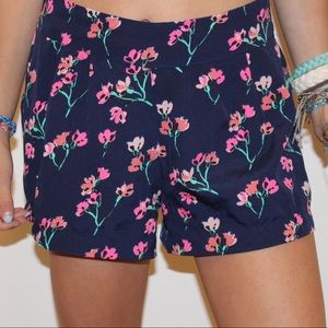 Flowy Floral Print Shorts